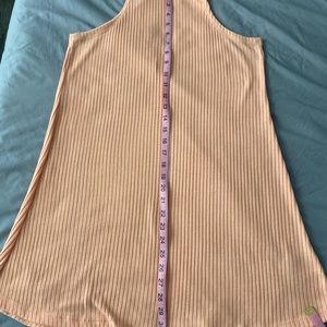 the Hanger cutout neck coral dress, Size Large.